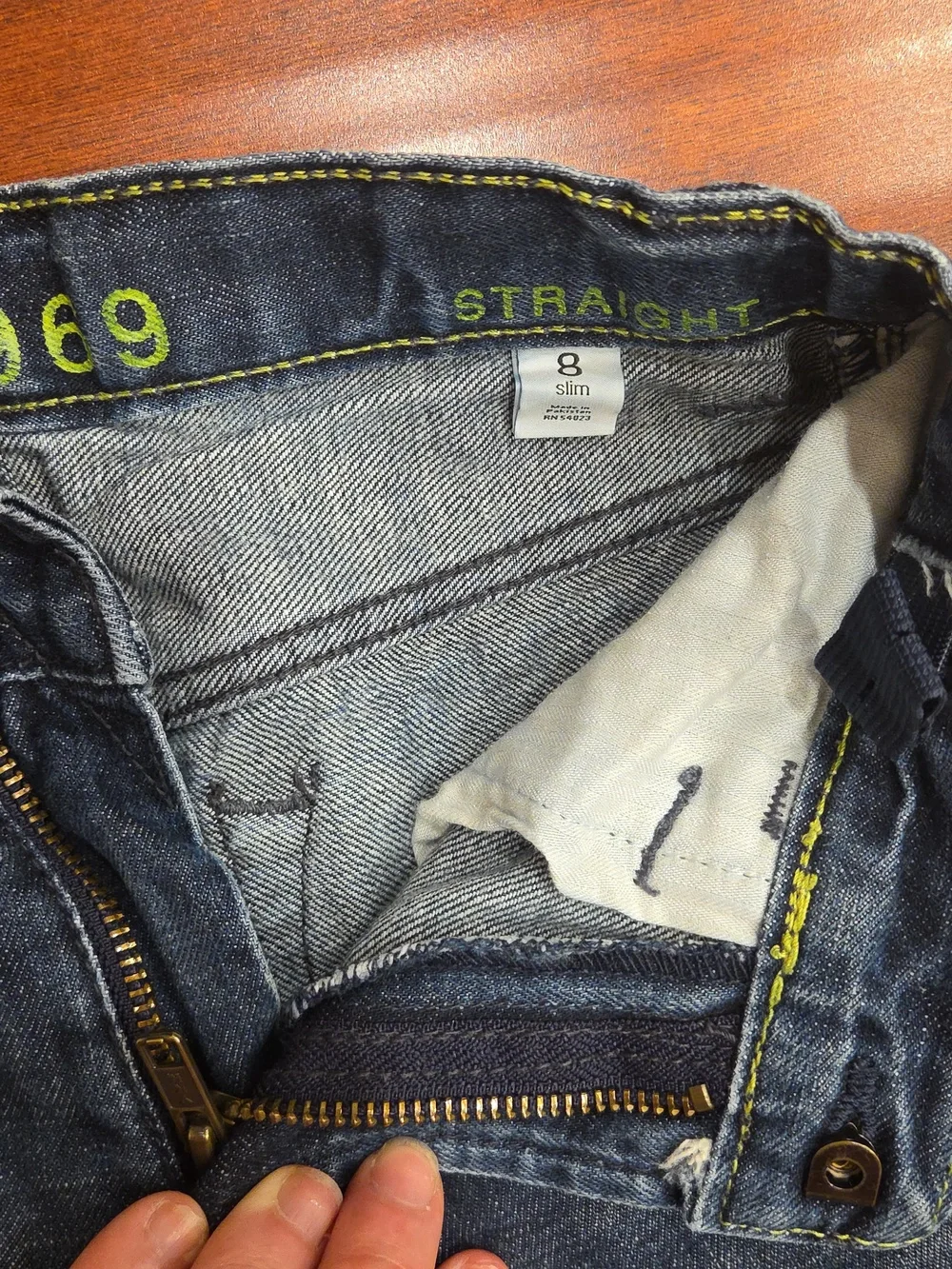 Gap 1969 Boys Straight Slim Jeans size 8